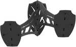 This Dual Shoulder Mount Is Made From Powder Coated Steel And Hangs On The Wall.  The 2- 8" Swing Arms Can Swivel Up To 180 degrees. The Shoulder Mount Can Hold Up To 35 Lbs.