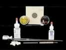 Each Umarex 22 Shooter's Kit includes a 3-piece cleaning rod, a .22 jag, a .22 brush, 1/2 ounce of RWS Chamber Lube, 1 ounce of RWS Spring Cylinder Oil, ten (10) 4 x 4 targets, a container of .22 cali...