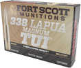 Fort Scott Munitions .338 Lapua Magnum TUI 250 Grain Solid Brass Rifle Ammo Is a Match Grade Rifle Ammunition Made Of Solid Brass And Designed To Tumble Upon Impact. This Round Is extremely Accurate a...