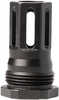The Stiction Lock Comp 9mm 1/2x28 also known as the Mini Stiction is crafted from durable 17-4 stainless steel. It utilizes the Hub Mini Stiction Adapter to adapt to any hub compatible suppressor.