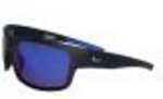 Badlands-Matte Black Full Frame W/Blue Mirror Len Sunglasses