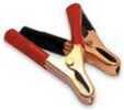 Spring Loaded Copper Plated 3” Battery Clipscommonly Used For aerators And PortableLights. Color Coded Coated Handles.