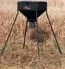 Features: 61" Fill Height - 42" Feed Height. Weighs 45 Lbs. 120’ dia. Waterproof/Locking Lid. Varmint Guard. 12 Volt System (Battery Sold separately). Programmable Timer.Built-In Battery Level Monitor...
