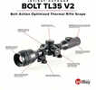 The BOLT Series was designed from the ground up for optimal use on bolt action rifles and other platforms that demand flexible mounting options with increased eye relief. The traditional style of a BO...