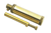 Link to Valve-Type Flask For Black Powder Or Pyrodex. Adjustable Measure slips Into Spout For 5-120 Grain charges. Brass....See Details For More Info.