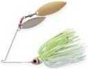 Booyah Double Willow Spinbait 1/2Oz White/Chartreuse Md#: BYBW12-616