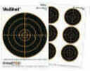 VisiShot targets feature bright orange circles that appear from shots on black.