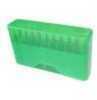 MTM Slip Top Rifle Ammo Box 260 Rem-10.75X68 Holds 20 Rounds, Clear Green