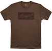 Rover Block CVC T-Shirt Small Brown Heather