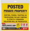 Allen Posted No Trespassing Yard Sign 12" x 12" 12/ct