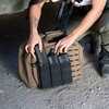 Durable open-top triple magazine pouch. Molle web backing for user customization and attachment to most carriers bags and tactical gear. Holds 3-AR15 AR10 AK47 and other carbine and tactical magazines...