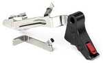 ZEV PRO FLAT FACE TRIGGER BAR KIT SMALL BLK/RED