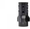 9mm 3-lug muzzle brake allows for quick attachment of sound suppressors without sacrificing flash mitigation and recoil management when shooting unsuppressed. Available in 1/2&times;36 and 1/2&times;2...