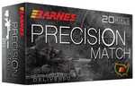 Barnes Precision Match Rifle Ammunition 6.5 Creedmoor 140 Gr OTM 2700 Fps 20/Rd