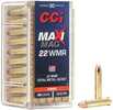 CCI  Maxi-Mag Rimfire Ammunition .22 WMR 40 Gr TMJ 1875 Fps 50/ct