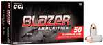 CCI Blazer Aluminum Handgun Ammunition .45 ACP 230 Gr FMJ 845 Fps 50/ct