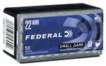 Federal Game-Shok Rimfire Ammunition .22 WMR 50 Gr JHP 1530 Fps 50/Box