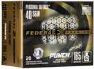 Federal Personal Defense Punch Handgun Ammuntion .40 S&W 165 Gr JHP 1130 Fps 20/ct