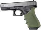 Hogue HandAll Beavertail Grip Sleeve Glock 17 G17 Mos G17L G22 G35 G34 G31 G37 Gen 3-4 OD Green