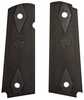 Hogue Colt Government Grips .45 1911 Rubber Panels Checkered With Diamonds - Black
