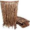 Constructed from natural dried palm leaves. Knotted and tied so that it won't unravel. Ideal cover for any hunting structure. Includes (4) 4'x5' sheets of grass.