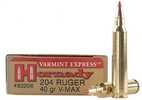 Hornady Varmint Express Rifle  Ammunition .204 Ruger 40 Gr V-Max 3900 Fps - 20/Box