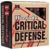 Link to <strong>Due to overwhelming demand and supply chain issues Hornady has suspended Nickel plating on their Critical Defense series during this time. This does not affect the performance of the ammunition just the look of the casing. Hornady will be reviewing returning to Nickel Plating at the end of 2021</strong> Invest in the new Hornady Critical Defense Handgun Ammo. The Hornady Critical Defense Handgun Ammo is one of the finest ammos of our time. It is not only feeds comfortably in all pistols 