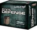 Liberty Civil Defense Handgun Ammunition 10mm Auto 60 Gr SCHP 2400 Fps 20/ct