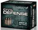 Liberty Ammunition?s 45 ACP Lead Free ammunition is a 78 grain lead free personal defense ammo. It offers undeniable advantages over traditional jacketed hollow-point ammunition. This light bullet hig...