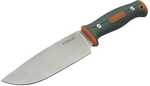 Master Cutlery Outdoor Life Camping Fixed Blade Chef Knife 6" Green And Orange