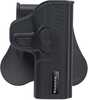 Bulldog Rapid Release Polymer Holster With Paddle - Right Hand Only Fits Glock 43
