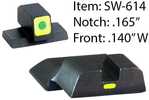Ameriglo Cap Tritium Night Sights For S&W M&P / Front - Green Outline LumiGreen Style Rear P
