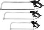 Professional quality meat saws have a heavy nickel-plated frame and a large blade tightening lever that makes blade changing very easy. Choose from three sizes all with 1/2" blades. Replacement b...