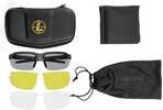 Leupold Tracer Shooting Glasses Matte Black With 3 Lenses Shadow Grey/Yellow/Clear