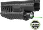 This shotgun forend weapon light with green laser is a complete forend replacement for your 12 gauge Mossberg&reg; 500/590/590A1 or Shockwave pump-action shotgun. Built from a one-piece body of heavy-...