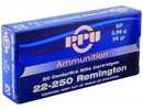 PPU Rifle Ammunition 22-250 Rem 55 Gr SP 3680 Fps 20/ct