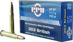PPU Rifle Ammunition .303 British 180 Gr SPBT 2460 Fps 20/ct