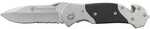 The Smith &amp; Wesson&reg; 1st Response Liner Lock Folding Knife is made out of high carbon stainless steel partially serrated drop point blade with ambidextrous thumb disc. Its stainless-steel handl...
