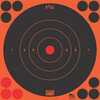 Pro-Shot Splatter Shot 8" Orange Bullseye Target - 6 Pack