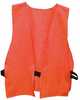 Primos Safety Vest Hunter Orange Adult Size Logo On Back Poly Bag
