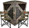Link to Primos Double Bull Roughneck Series Ground Blind w 2 Tri Stools Sb
