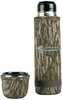 Cupped Waterfowl&rsquo;s Hot/Cold Camo Thermos stays concealed while providing a lasting cold or hot beverage during those long hunts.	Keeps 25 fl oz of hot or cold liquid	Aluminum/neoprene constructi...