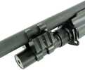 Barrel clamp for the MAC-2 series shotguns and compatiable variants with a M1913 Picatinny type rail and QD socket. Anodized black finish.
