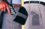 Lessens print through and recognition of gun carried inside pants or jacket pocket Open Top Grip up positioning Holster body made of a soft suede like material open and close cell foam padding and a s...