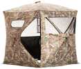The Rhino 180 features two panels that offer true head-to-toe 180-degree visibility through the full-panel see-through mesh system. Hunters can see out but the game can&rsquo;t see in. This improved s...