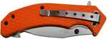 This hunting knife screams action with bright orange nylon fiber handle and the 3.5&quot; gut hook blade. It features our swift assist opening. With a little pressure on the blade flipper the spring a...