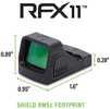 Viridian RFX11 Custom Green Dot Reflex Sight For Walther PDP/WMP Black Shield RMSc Footprint
