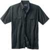 Woolrich Elite Short Sleeve Zip-Up Shirt Black M