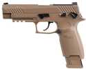 Sig Sauer Semi-Automatic Co2-powered P320-M17 Air Pistol - 20Rd Pellet Mag Coyote Tan