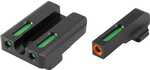 Truglo TFX Pro Next Gen Tritium & Fiber Optic Xtreme Handgun Sight - Sauer #6 Front / #8 Rear Orange Outline